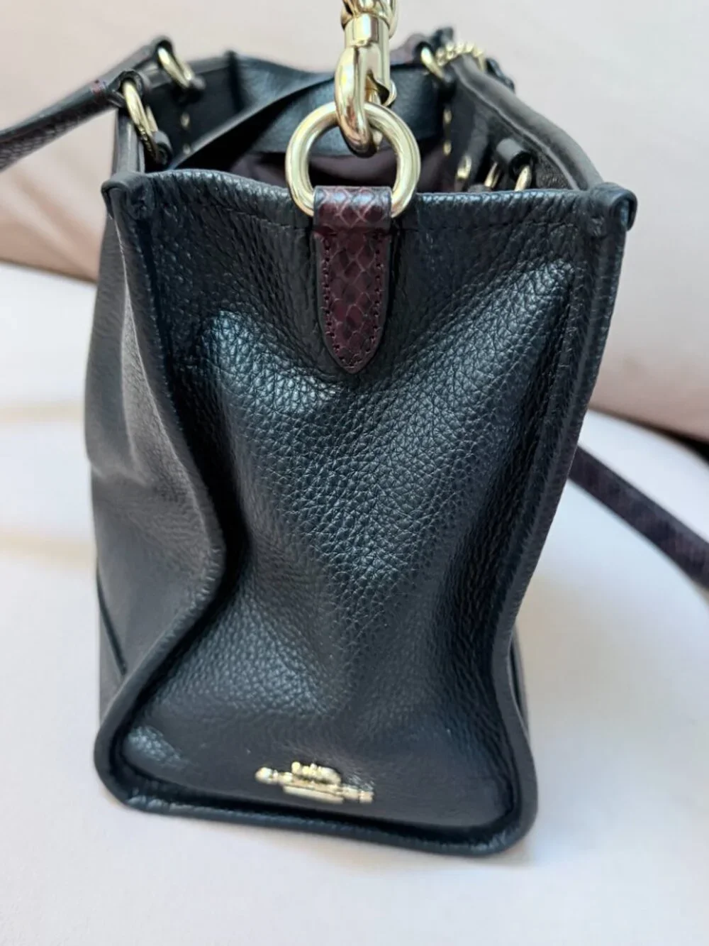 RARE Coach x Jean-Michel Basquiat Dempsey Carryall C5661 Black Leather